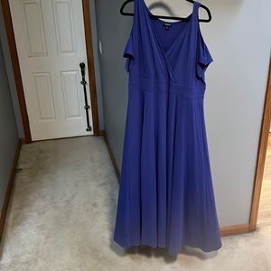 Purple cutout shoulder Torrid dress